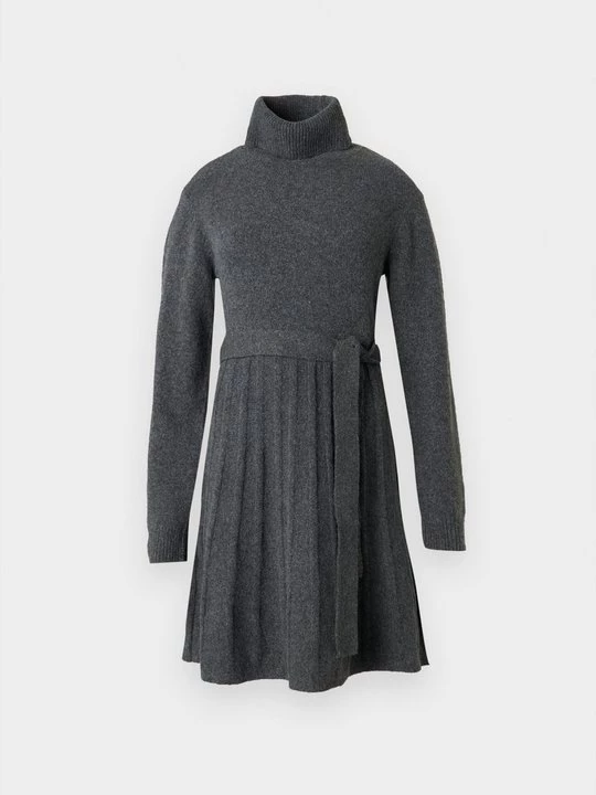 Foto van product Gebreide jurk Vila grijs gemêleerd