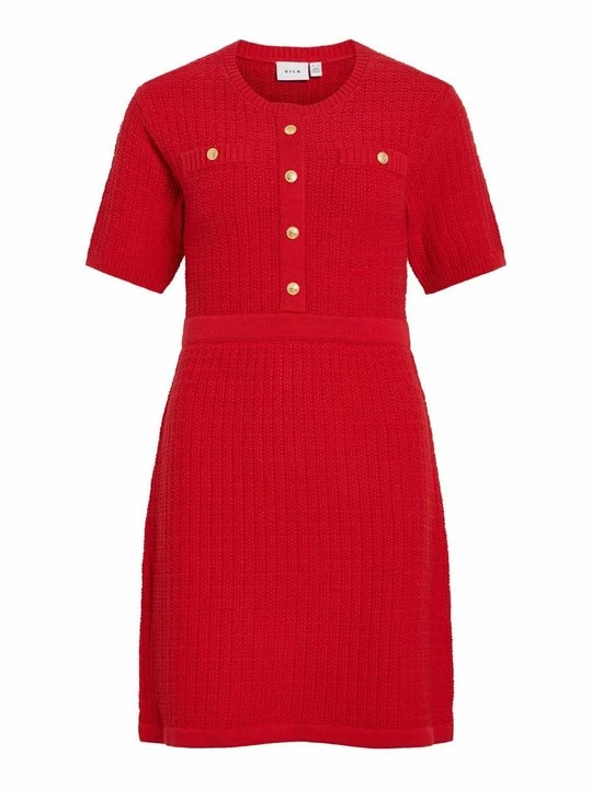 Foto van product Gebreide jurk Vila rood