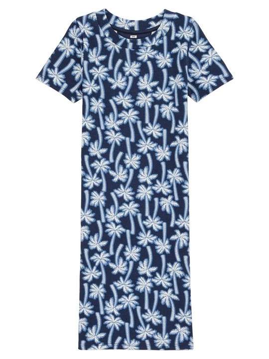 Foto van product Gebreide jurk WE Fashion donkerblauw