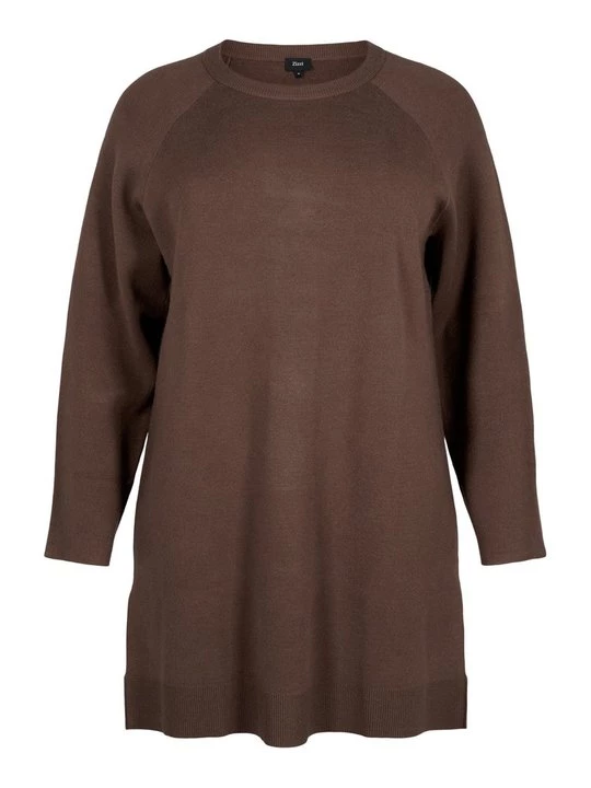 Foto van product Gebreide jurk Zizzi bruin