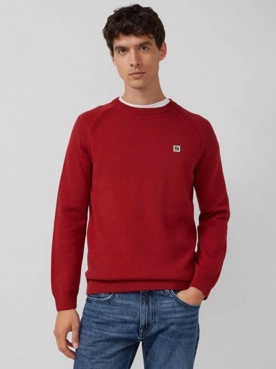 Foto van product Gebreide katoenen trui met raglanmouwen s.Oliver rood