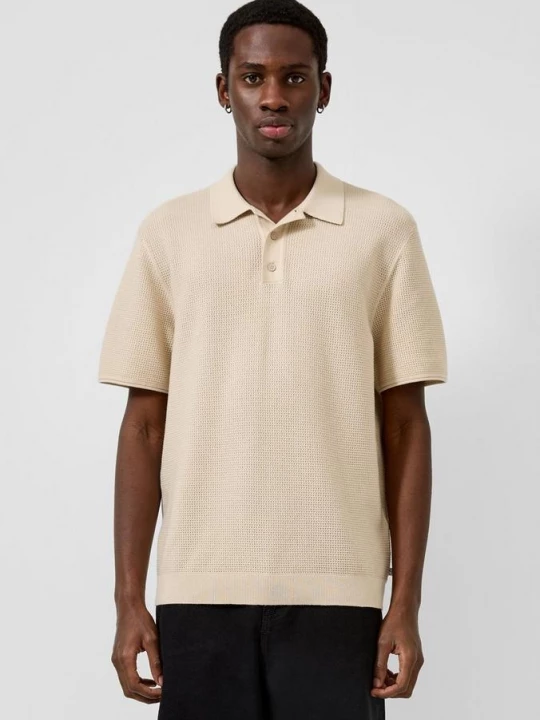 Foto van product Gebreide polo QS beżowy