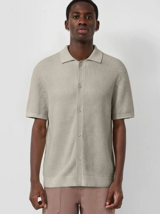 Foto van product Gebreide polo QS beżowy