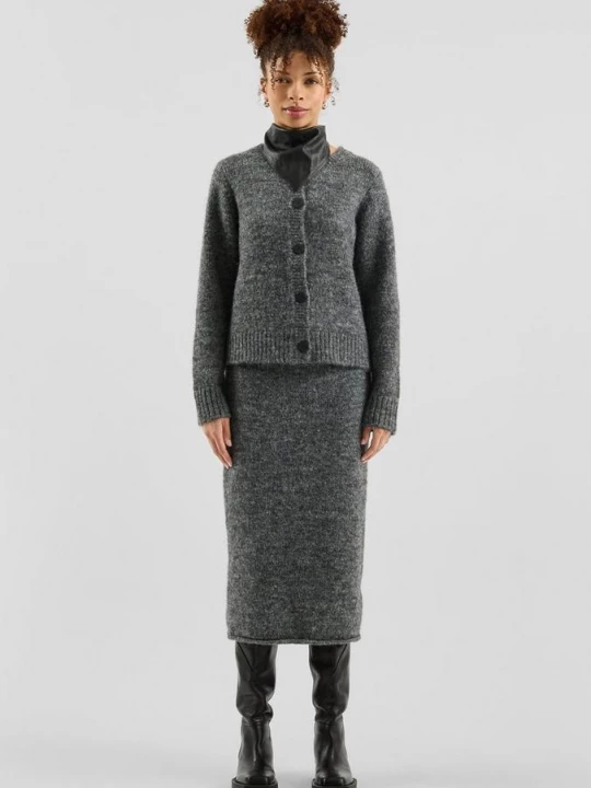 Foto van product Gebreide rok QS grijs