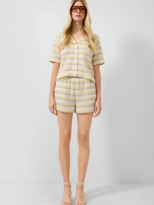 Foto van product Gebreide shorts met ajourpatroon QS