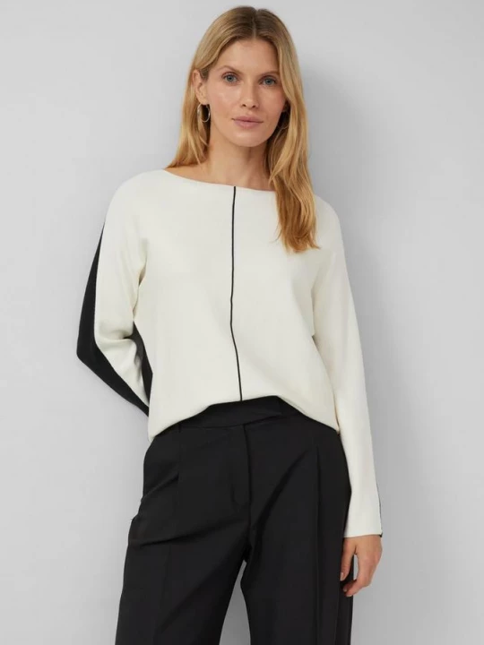 Foto van product Gebreide trui met colorblocking en vleermuismouwen s.Oliver