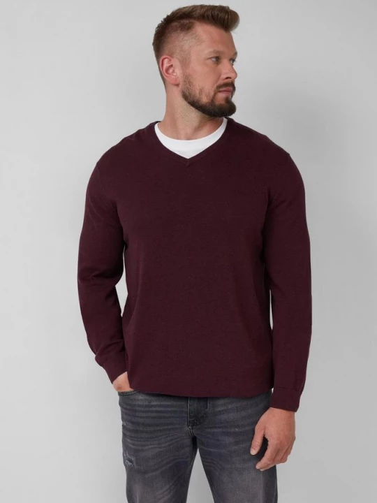 Foto van product Gebreide trui met geborduurd logo s.Oliver rood