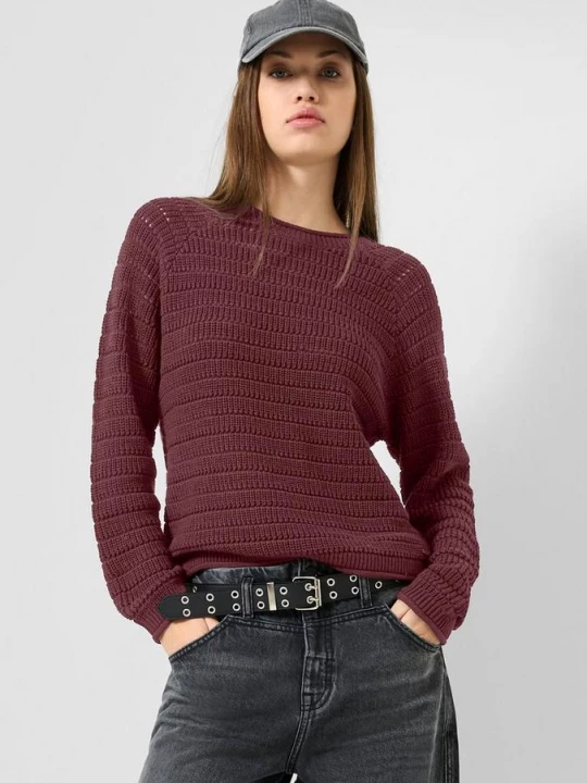 Foto van product Gebreide trui QS rood