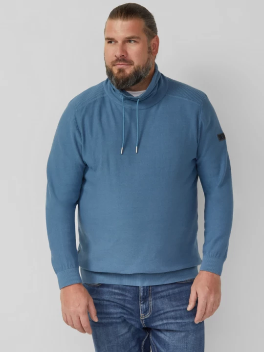 Foto van product Gebreide trui Regular Fit met geribde boorden s.Oliver petrol