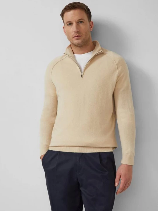 Foto van product Gebreide trui van een merino-kasjmier mix s.Oliver beżowy
