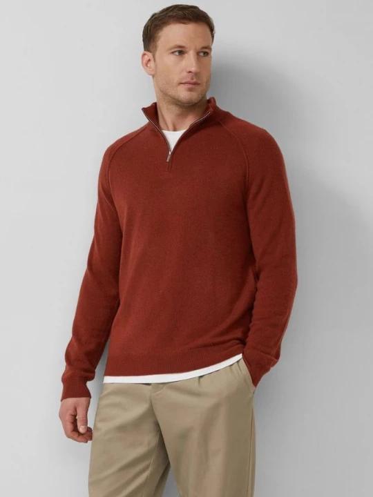 Foto van product Gebreide trui van een merino-kasjmier mix s.Oliver rood
