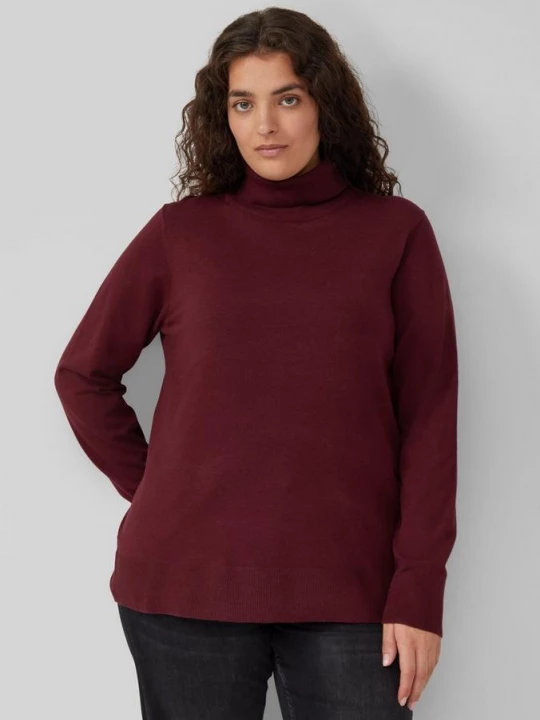 Foto van product Gebreide trui van viscose met col s.Oliver rood