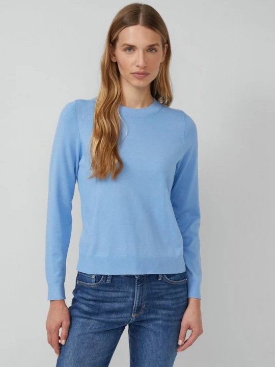 Foto van product Gebreide trui van viscosemix s.Oliver blauw