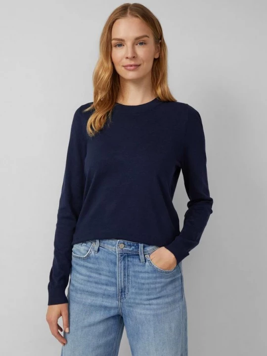 Foto van product Gebreide trui van viscosemix s.Oliver blauw