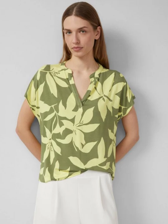 Foto van product Gedessineerd T-shirt van jersey met V-hals s.Oliver
