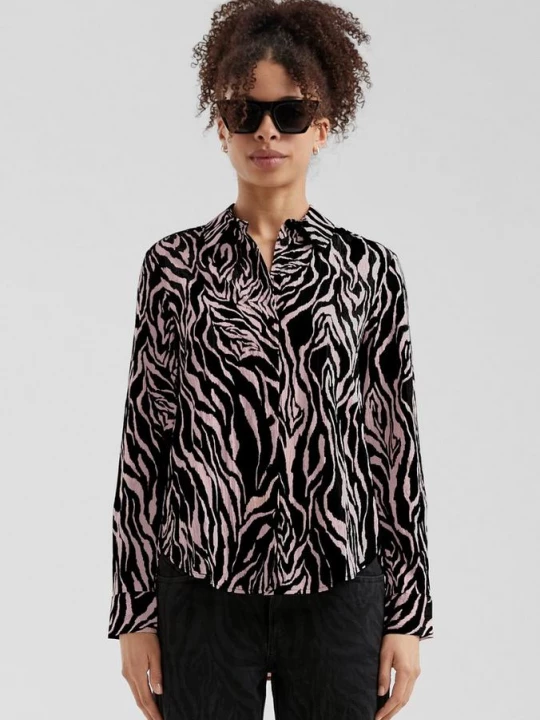Foto van product Gedessineerde blouse van viscosemix QS