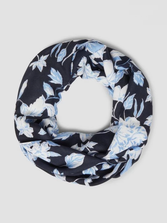 Foto van product Gedessineerde viscose lussjaal s.Oliver blauw