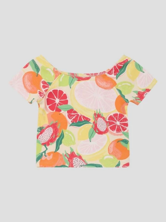 Foto van product Gekortwiekt geribd shirt met off-shoulder halslijn s.Oliver