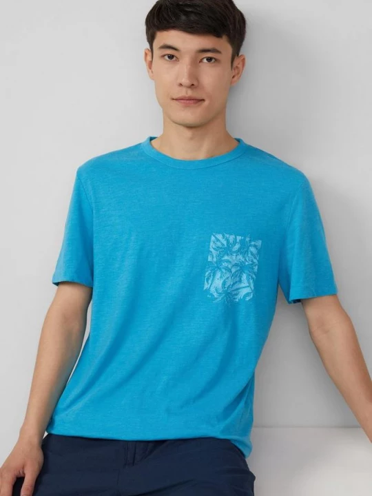 Foto van product Gemêleerd T-shirt van een katoenmix met artwork s.Oliver