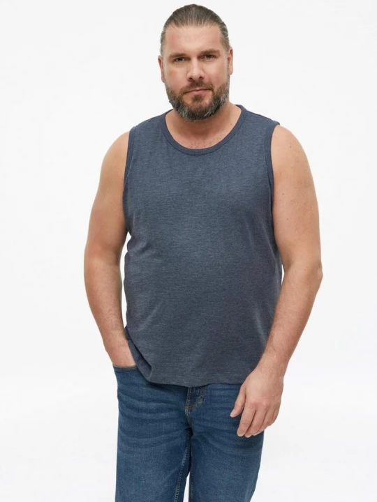 Foto van product Gemêleerde tanktop van katoenmix s.Oliver blauw