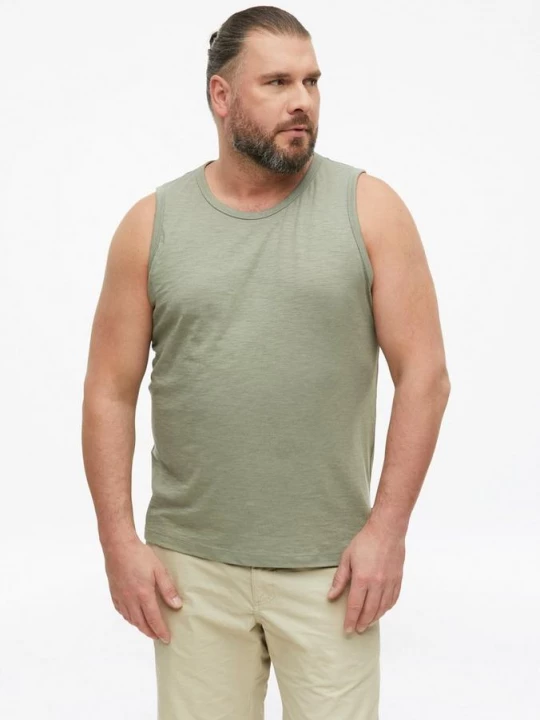 Foto van product Gemêleerde tanktop van katoenmix s.Oliver olijfgroen