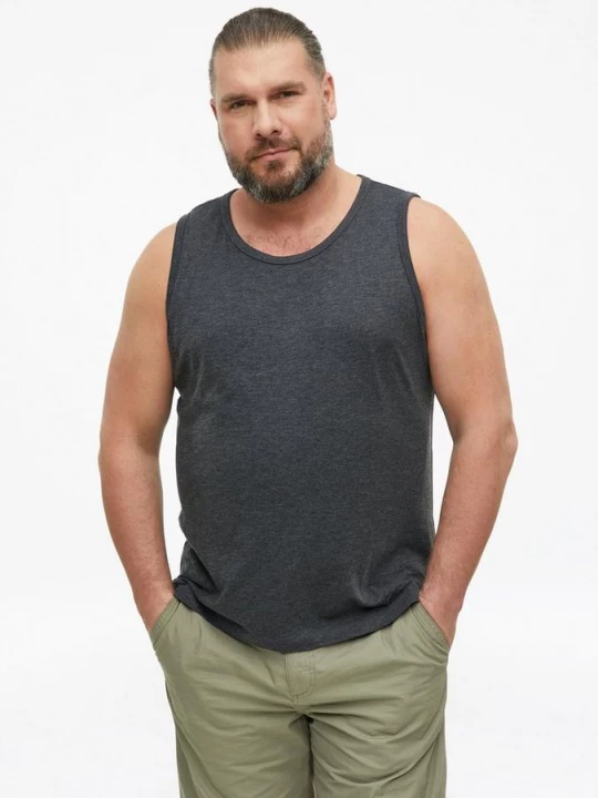 Foto van product Gemêleerde tanktop van katoenmix s.Oliver zwart