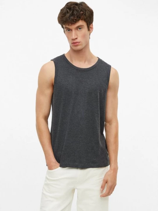 Foto van product Gemêleerde tanktop van katoenmix s.Oliver zwart