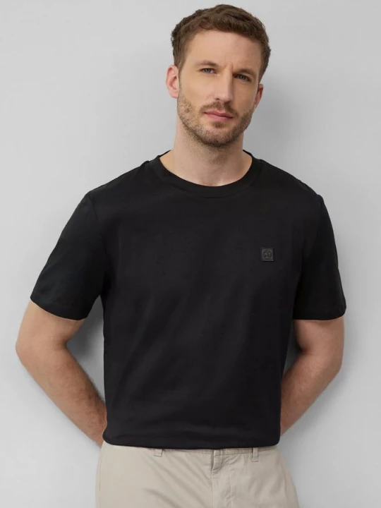 Foto van product Gemerceriseerd katoenen T-shirt met logodetail s.Oliver zwart
