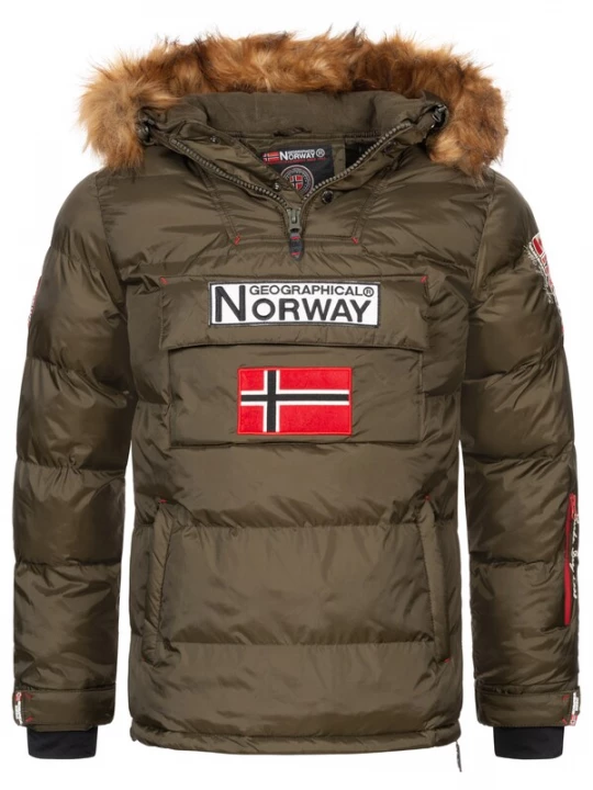 Foto van product GEOGRAPHICAL NORWAY Winterjas donkergroen / gemengde kleuren