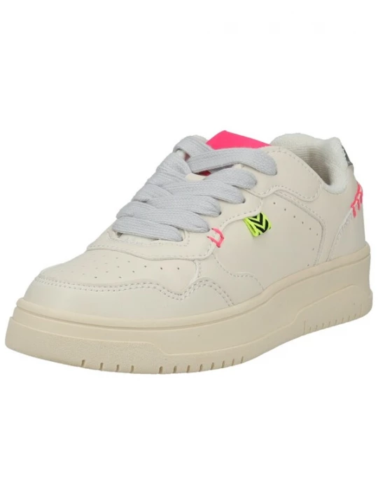 Foto van product GEOX Sneakers neonroze / zilver / offwhite