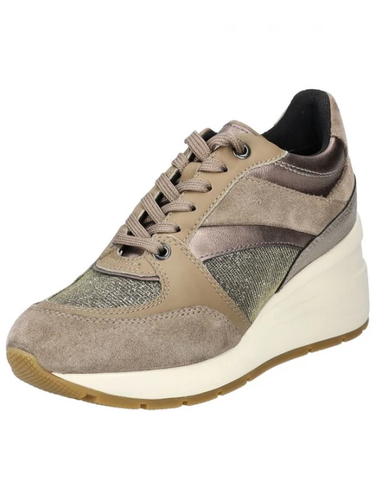 Foto van product GEOX Sportieve veterschoen goud / taupe
