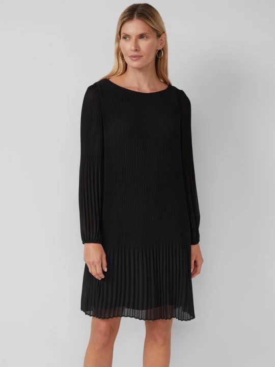 Foto van product Geplisseerde chiffon jurk s.Oliver zwart