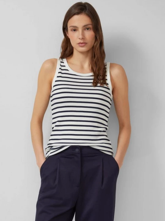 Foto van product Geribbelde tanktop in slanke pasvorm s.Oliver