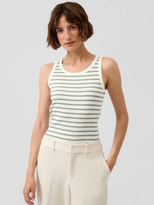 Foto van product Geribbelde tanktop in slanke pasvorm s.Oliver
