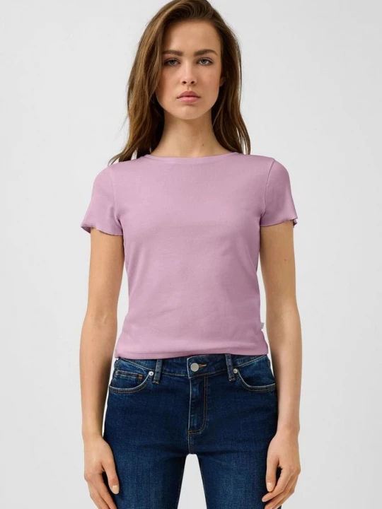 Foto van product Geribd shirt QS roze