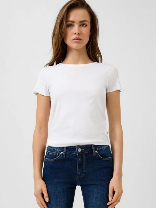 Foto van product Geribd shirt QS wit