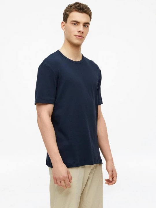 Foto van product Geribd T-shirt met ronde hals s.Oliver blauw