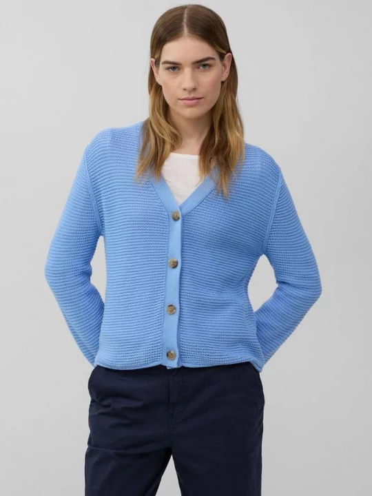 Foto van product Geribd vest met knoopsluiting s.Oliver blauw