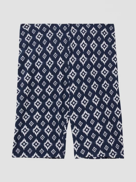 Foto van product Geribde fietsbroek met elastische band s.Oliver blauw
