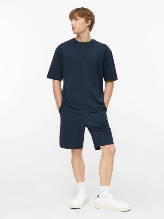 Foto van product Geribde jersey shorts met steekzakken s.Oliver blauw