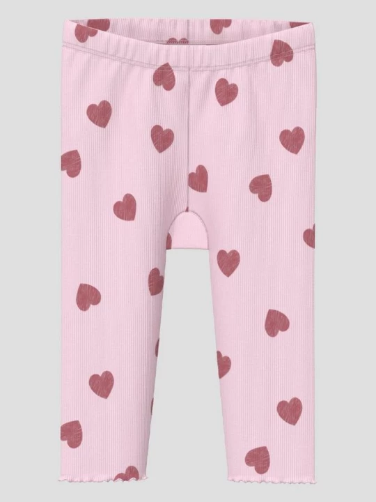 Foto van product Geribde legging met rolzoom s.Oliver roze