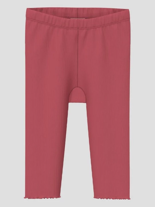 Foto van product Geribde legging met rolzoom s.Oliver roze