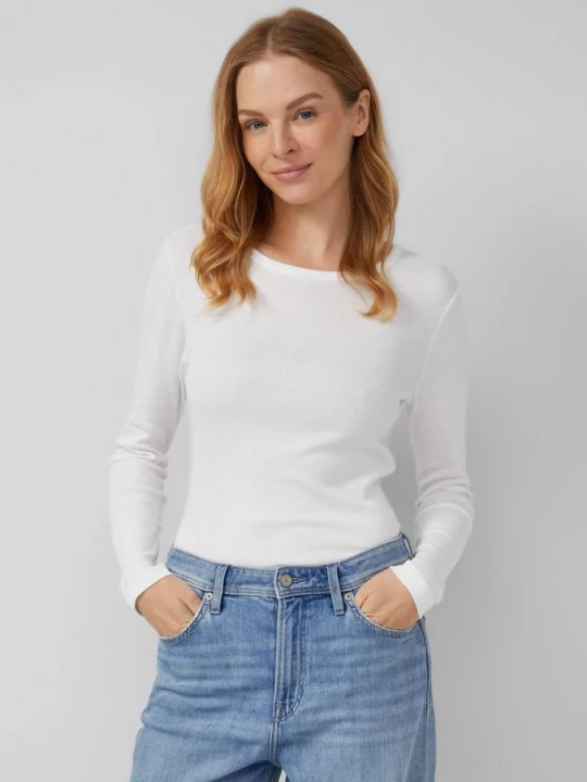 Foto van product Geribde slim-fit longsleeve in een 2-pack s.Oliver