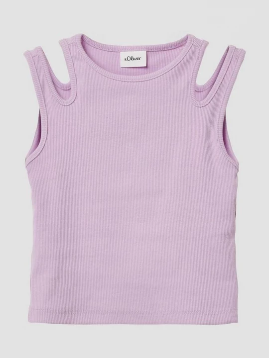 Foto van product Geribde tanktop met cut-outs s.Oliver
