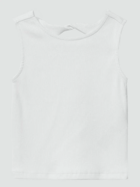 Foto van product Geribde top met cut-out aan de achterkant s.Oliver wit