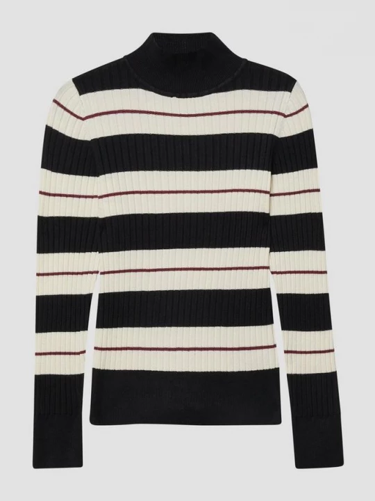 Foto van product Geribde trui in slim fit met opstaande kraag s.Oliver
