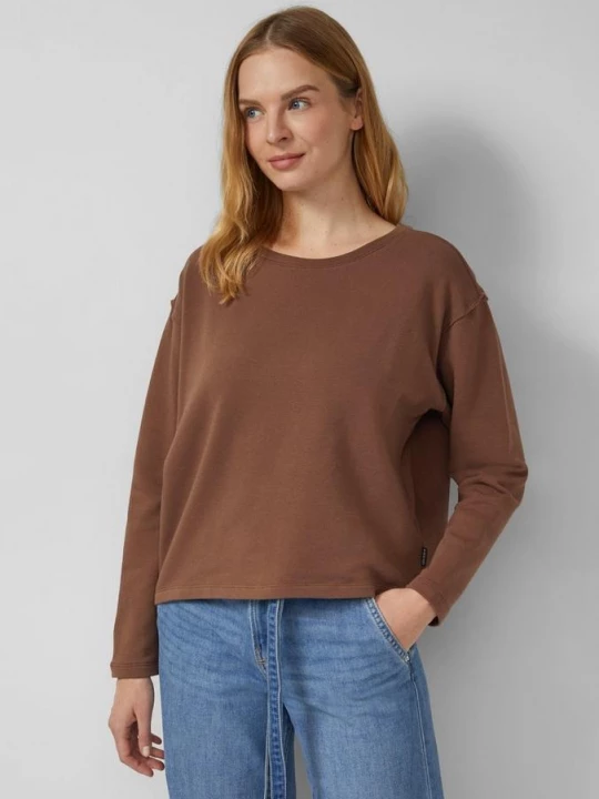 Foto van product Gesneden sweatshirt met naaddetails s.Oliver bruin