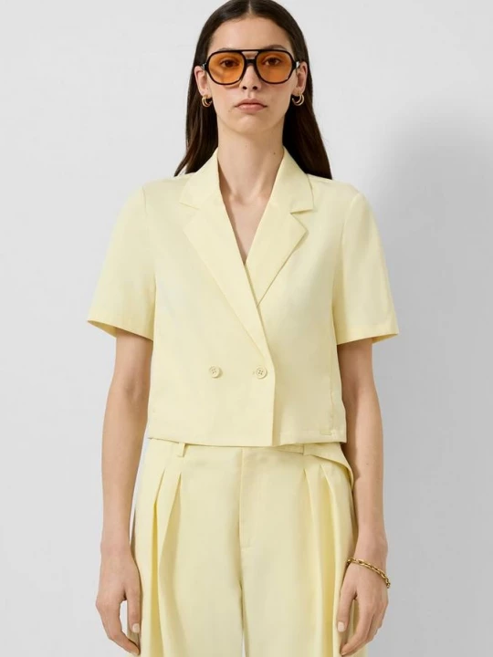 Foto van product Gesnoerde blazer QS geel