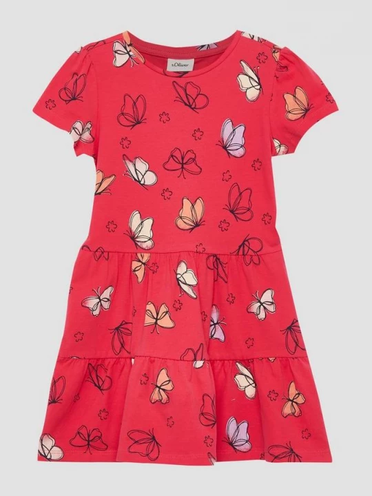 Foto van product Gespreide jurk met all-over print s.Oliver