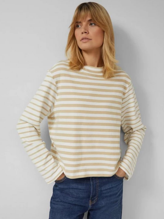 Foto van product Gestreept jersey sweatshirt met een ronde halslijn s.Oliver